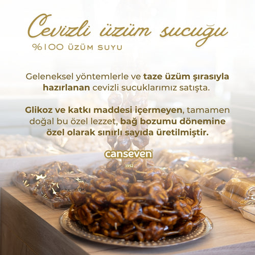 Cevizli Üzüm Sucuğu - %100 Üzüm Suyu
