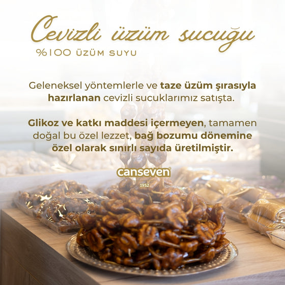 Cevizli Üzüm Sucuğu - %100 Üzüm Suyu