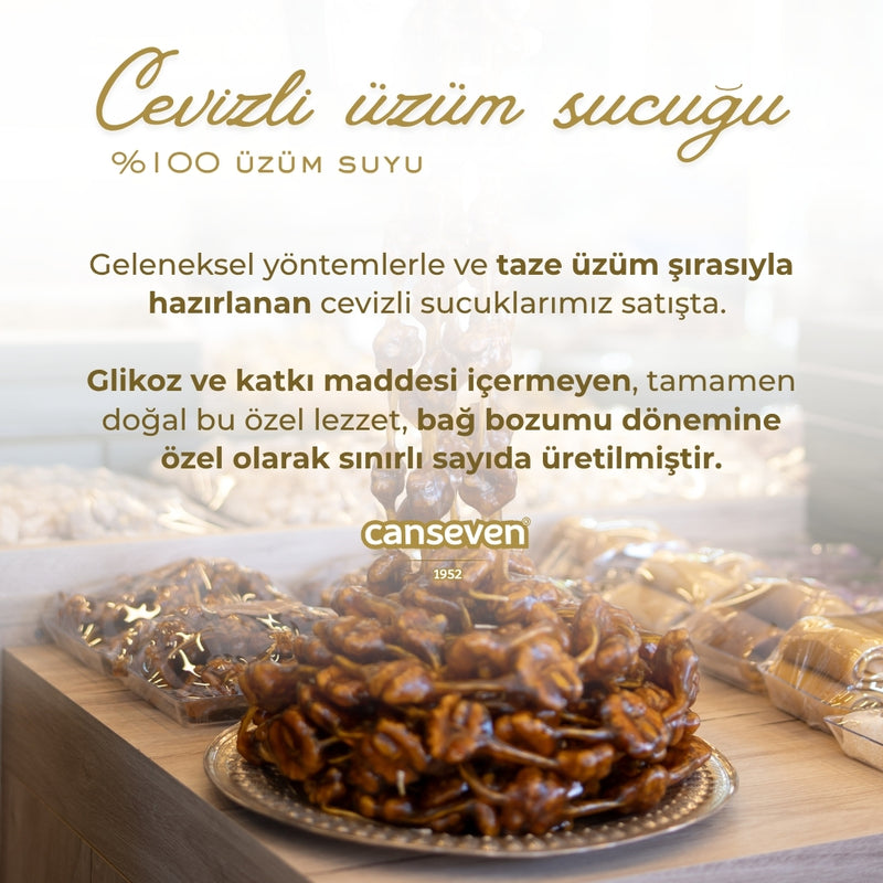 Cevizli Üzüm Sucuğu - %100 Üzüm Suyu